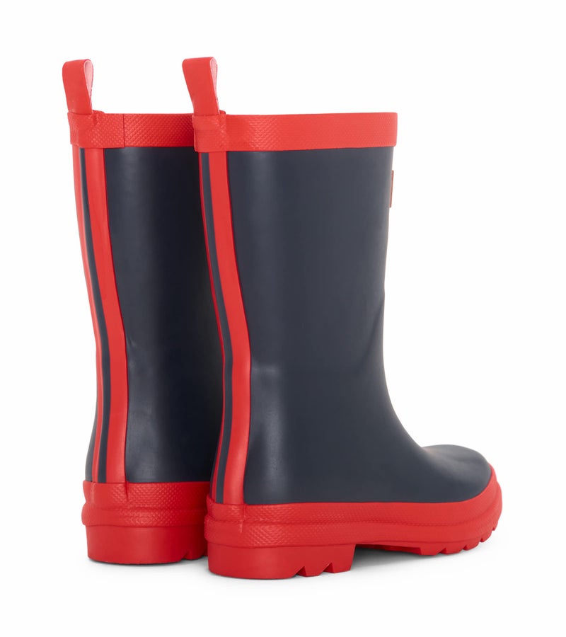Hatley Unisex Kids Rain Boots, Navy & Red, 12 Little Kid - Image 5